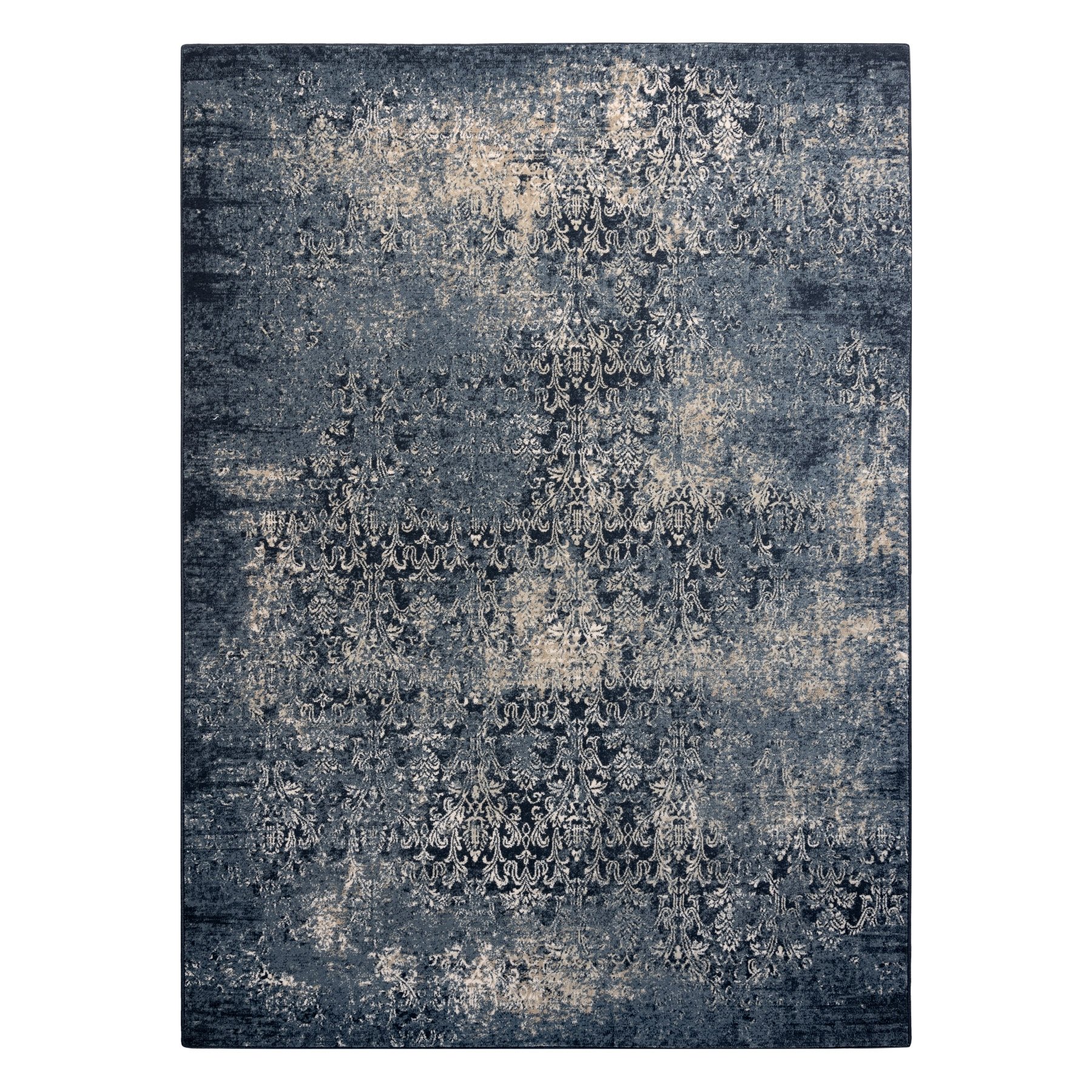 Dywan NAIN Przecierany vintage 7010/50911 granat / beż niebieski 160x230 cm