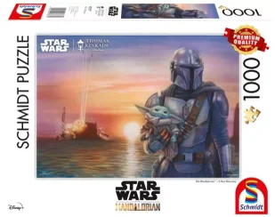 Puzzle 1000 PQ T. Kinkade Star Wars The Mandalorian Nowy kierunek 111745 - Schmidt Spiele Puzzle - Puzzle - miniaturka - grafika 1