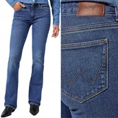 Spodnie damskie - Wrangler BOOTCUT Lucy DżINS ROZSZERZANE DAMSKIE SPODNIE JEANSOWE W28 L32 - miniaturka - grafika 1