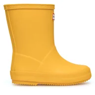 Buty dla dziewczynek - Kalosze Hunter HFC-02 Żółty - miniaturka - grafika 1