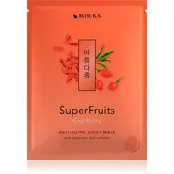Maseczki do twarzy - KORIKA SuperFruits Goji Berry - Anti-aging Sheet Mask odmładzająca maseczka do twarzy Goji berry 25 g - miniaturka - grafika 1