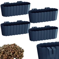 Donice - 4x Skrzynka na balustradę DDECZ400 Doniczka balkonowa + Keramzyt 4l - miniaturka - grafika 1