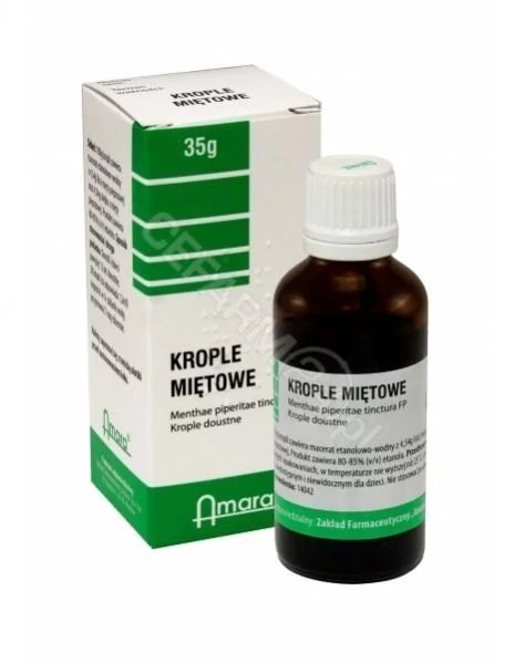 Amara Krople miętowe 35 g