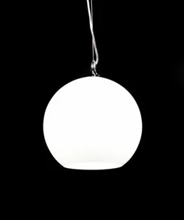 Nowoczesna Lampa Wisząca Szklana Biała Molton - Lampy sufitowe - miniaturka - grafika 1