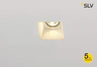 Lampy pozostałe - SLV SPOTLINE PLASTRA downlight GU10 kwadratowy biały gips 148071 - miniaturka - grafika 1
