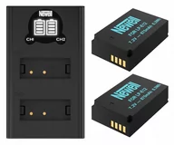 Baterie i akcesoria - Ładowarka + 2x Bateria Akumulator LP-E12 do Canon EOS M M2 M10 M100 - miniaturka - grafika 1