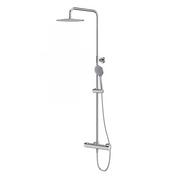 Zestawy prysznicowe - Cersanit Cersanit City zestaw prysznicowy ścienny termostatyczny z deszczownicą chrom S951-340 S951-340 - miniaturka - grafika 1