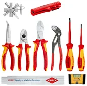 Zestawy narzędziowe - Knipex 00 20 90 V01 zestaw kluczy i narzędzi 10 przyb. - miniaturka - grafika 1