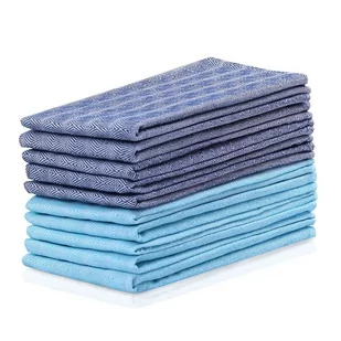 Komplet 10 niebieskich i turkusowych bawełnianych ścierek DecoKing Louie, 50x70 cm - Ściereczki, gąbki, czyściki - miniaturka - grafika 1