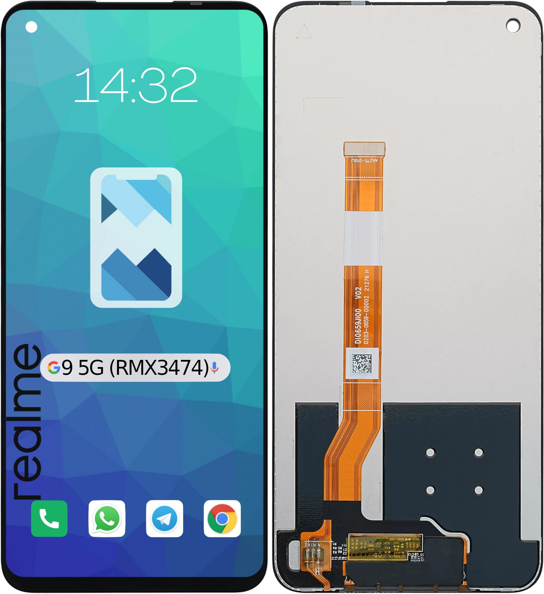 Wyświetlacz LCD Ekran Szybka Dotyk do Realme 9 5G RMX3474