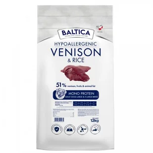 BALTICA L/XL KARMA DZICZYZNA RYŻ DUŻYCH RAS 12kg - Sucha karma dla psów - miniaturka - grafika 1