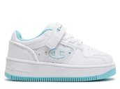 Buty dla dziewczynek - Buty dziecięce Champion S32851WW011 REBOUND PLATFORM ABSTRACT G PS Białe - miniaturka - grafika 1