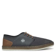 Półbuty męskie - Półbuty Rieker B5249-45 Szary - miniaturka - grafika 1