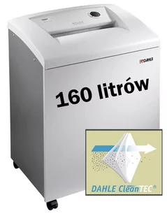 Niszczarka Dahle 41630 - wlot 400mm, 14 kartek, karty, ścinek 0,8x12mm, kosz 160 litrów (auto oliwienie) - Niszczarki - miniaturka - grafika 1