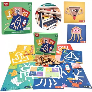 Tooky Toy Lumarko Układanka Gra Logiczna Łamigłówki Klocki Magnetyczne Dla Dzieci 49 El.! TF488 Lek - Układanki dla dzieci - miniaturka - grafika 1