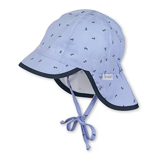 Sterntaler Czapka z daszkiem dla chłopców z ochroną szyi, niebieski (niebo 325), 45 - Czapki damskie - miniaturka - grafika 1