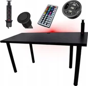 Biurka gamingowe - BIURKO GAMINGOWE 120x60x28 GNIAZDO - miniaturka - grafika 1