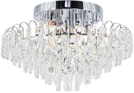 Lampy sufitowe - Kryształowa plafoniera do salonu 6773/6A 8C z serii MONACO - miniaturka - grafika 1
