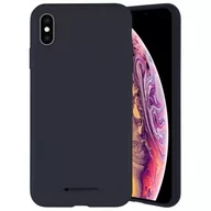 Etui i futerały do telefonów - Mercury Futerał Silicone iPhone 11 Pro Max 6.5 granatowy - miniaturka - grafika 1