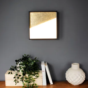 Eco-Light Kinkiet LED Vista, złoty/czarny, 30 x 30 cm - Lampy ścienne - miniaturka - grafika 2