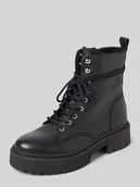Botki damskie - Kozaki sznurowane z aplikacją z logo model ‘Gusto’ - miniaturka - grafika 1