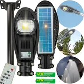 Lampy ogrodowe - Lampa solarna uliczna latarnia led ogrodowa zewnętrzna 50W pilot + uchwyt - miniaturka - grafika 1