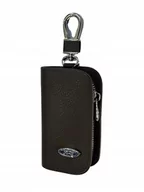 Etui na klucze - SKÓRZANE ETUI na klucze FORD logo KLUCZYK brelok ELEGANCKI brąz - miniaturka - grafika 1
