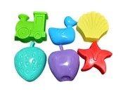 Zabawki do piasku - Zestaw Różnych Foremek Do Piasku Piaskownicy 6 Sztuk Baja Dla Dzieci - miniaturka - grafika 1