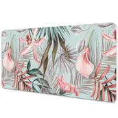 Podkładki na biurko - Mata ochronna na biurko Pastelowe kwiaty 90x45 cm - miniaturka - grafika 1