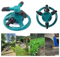 Inne akcesoria do nawadniania - OBROTOWY ZRASZACZ OGRODOWY 3 ramiona dysze natryskowe zielony AG258D - miniaturka - grafika 1