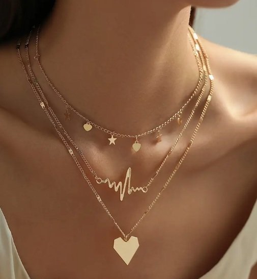 Naszyjników dla Kobiet w Kształcie Serca, N-4