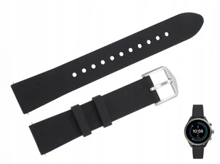 Pasek do zegarka Fossil FTW6024 18 mm czarny - Akcesoria do zegarków - miniaturka - grafika 1