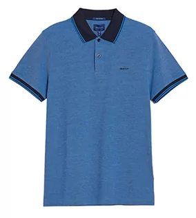 Koszulki męskie - GANT męska koszulka polo, Day Blue, 3XL - grafika 1