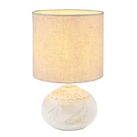Lampy stojące - Globo Iga 21625 lampa stołowa lampka 1x40W E14 biała - miniaturka - grafika 1