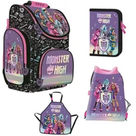 Plecaki szkolne i tornistry - TORNISTER+PIÓRNIK+WOREK + FARTUSZEK MONSTER HIGH ST. MAJEWSKI - miniaturka - grafika 1