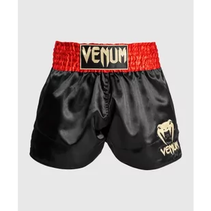 Venum Spodenki Muay Thaï Classic Shorts Red/Black/Gold - Spodnie sportowe męskie - miniaturka - grafika 1