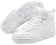 Sneakersy damskie - Sneakersy młodzieżowe wysokie Puma Rebound JOY Jr junior białe (374687-07) - miniaturka - grafika 1