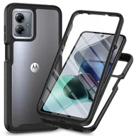 Etui i futerały do telefonów - Do etui na telefon Motorola Moto G14 4g Pc + pokrowiec ochronny tpu z osłoną ekranu Czarny - miniaturka - grafika 1