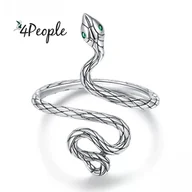Pierścionki - Pierścionek Srebrny Dłonie Miłość Żmijka Żmija Wąż Srebro 925 Boamer - miniaturka - grafika 1