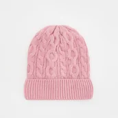 Czapki dla dzieci - Reserved - Czapka z domieszką wełny - Różowy - miniaturka - grafika 1