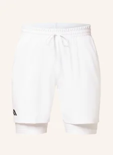 Adidas Szorty Tenisowe 2 W 1 weiss - Spodenki damskie - miniaturka - grafika 1