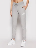 Spodnie sportowe damskie - New Balance Spodnie dresowe Esse NBWP03530 Szary Regular Fit - miniaturka - grafika 1