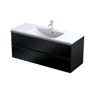 Szafka łazienkowa pod umywalkę Oristo Etna Uni 120 cm czarny mat OR52-SD2S-120-8 - Szafki łazienkowe - miniaturka - grafika 1