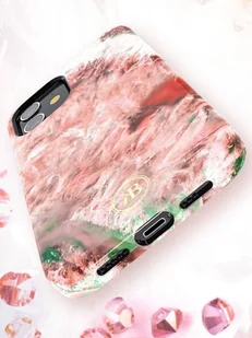 Kingxbar Agate Series eleganckie etui pokrowiec z nadrukiem agat iPhone 12 mini czerwony - Etui i futerały do telefonów - miniaturka - grafika 7