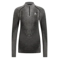 Pozostała odzież narciarska - Bluza termoaktywna damska Odlo Blackcomb Eco BL Top Turtle Neck LS Half Zip - miniaturka - grafika 1