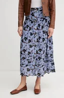 Spódnice - Pepe Jeans spódnica bawełniana ENODIA kolor niebieski midi rozkloszowana PL901193 - miniaturka - grafika 1