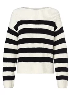 Marc O'Polo - Sweter damski, biały|niebieski - Swetry damskie - miniaturka - grafika 1