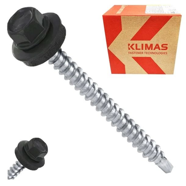 Wkręty farmerskie 100szt. 4,8x 80 mm RAL 7016 Wkręt Met