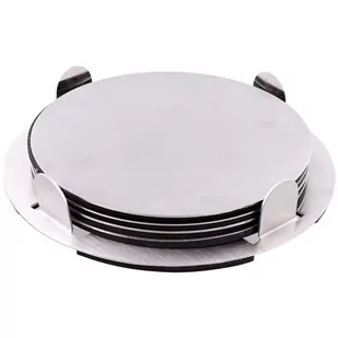 Podstawki Pod Kubki Stal Nierdzewna 4 Szt Srebrne - Pozostałe akcesoria kuchenne - miniaturka - grafika 1