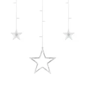 Ozdoby bożonarodzeniowe - Girlanda Świetlna | Gwiazdy | Barwa Ciepła Biała | 138 Led | 3M Długość - miniaturka - grafika 1